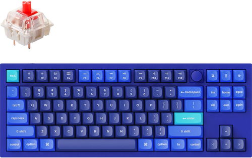 Keychron Q3 Knob Hot-Swappable Red Switch - Navy Blue - US - Gaming-Tastatur - Hauptbild