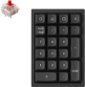 Keychron QMK Q0 Hot-Swappable Number Pad RGB Gateron G Pro Red Switch Mechanical - Black Version - Numeric Keypad