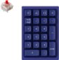 Keychron QMK Q0 Hot-Swappable Number Pad RGB Gateron G Pro Red Switch Mechanical - Blue Version - Numeric Keypad