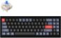 Keychron QMK Q7 70% Gateron G Pro Hot-Swappable Blue Switch Mechanical, Black - US - Gaming Keyboard