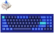 Keychron QMK Q7 70% Gateron G Pro Hot-Swappable Blue Switch Mechanical, Blue - US - Gaming-Tastatur