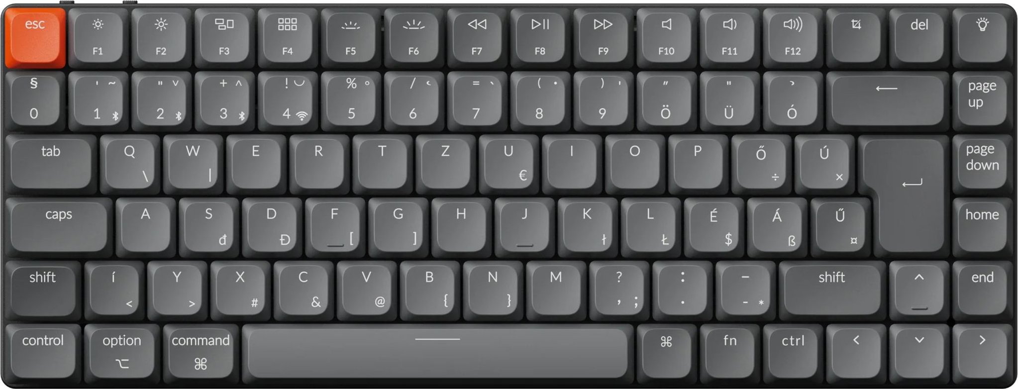 Keychron K3 Max RGB, Low Profile Gateron 2 Red - HU