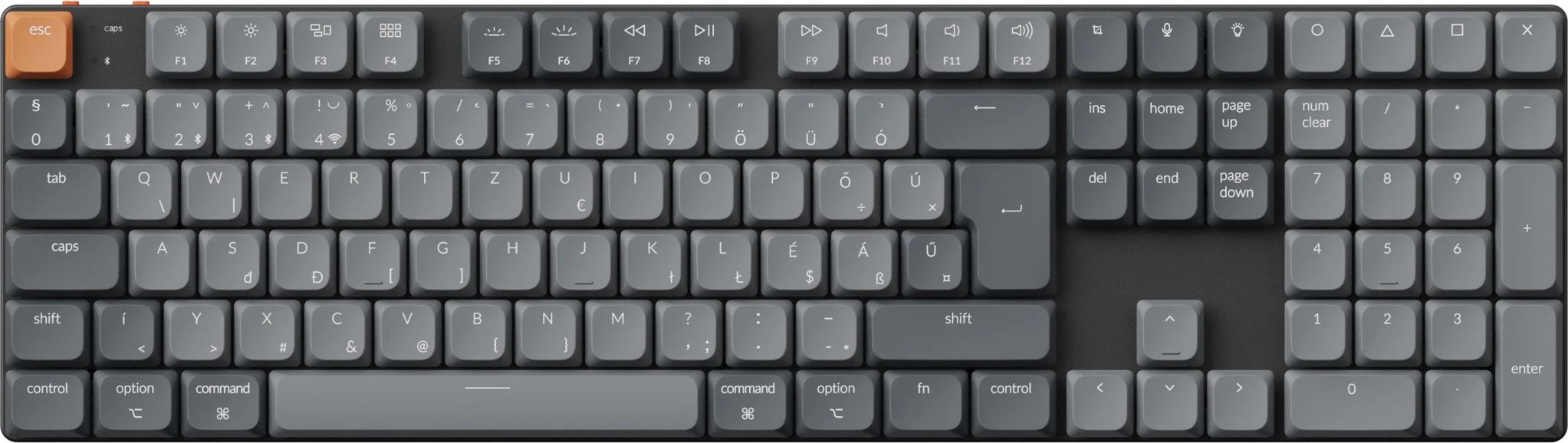 Keychron K5 Max RGB, Low profile mechanical 2 Brown - HU