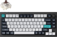 Keychron Q1 Max Swappable RGB Backlight Brown Switch Knob Version - Black, US - Herní klávesnice