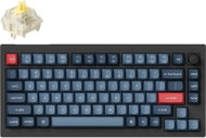 Keychron V1 Max Swappable RGB Backlight Banana Switch - Black - Knob Version, US - Gaming Keyboard