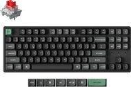 Keychron K8 Ultra 8K Wireless Hot-swappable RGB Backlight Aluminium Red Switch - Black, CZ/SK - Gaming Keyboard