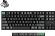 Keychron K8 Ultra 8K Wireless Hot-swappable RGB Backlight Aluminium Brown Switch - Black, CZ/SK - Gaming Keyboard