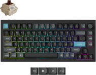 Keychron Q1 Ultra 8K Wireless Hot-swappable RGB Backlight Brown Switch - Black, CZ/SK - Gaming Keyboard