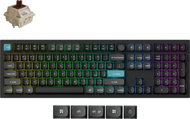 Keychron Q6 Ultra 8K Wireless Hot-swappable RGB Backlight Brown Switch - Black, CZ/SK - Gaming Keyboard
