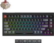Keychron V1 Ultra 8K Wireless Hot-swappable RGB Backlight Red Switch - Black, CZ/SK - Gaming Keyboard