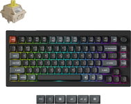 Keychron V1 Ultra 8K Wireless Hot-swappable RGB Backlight Banana Switch - Black, CZ/SK - Gaming Keyboard