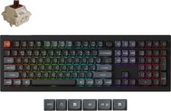 Keychron V6 Ultra 8K Wireless Hot-swappable RGB Backlight Brown Switch - Black, CZ/SK - Gaming Keyboard