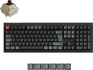 Keychron V6 Ultra 8K Silk POM Brown Mechanikus Black - HU - Gaming Keyboard