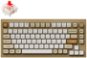 Keychron Q1 Swappable RGB Backlight Red Switch Knob Version, Champagne Gold - US - Gaming Keyboard