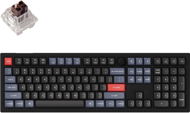 Keychron V6 Swappable RGB Backlight Brown Switch - Black - Knob Version - Gaming Keyboard