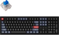 Keychron K10 Pro White Backlight Blue Switch - schwarz - US - Gaming-Tastatur
