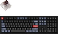 Keychron K10 Pro  White Backlight Brown Switch - Black - US - Gamer billentyűzet