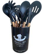 HUKA Kitchen set HK-01, black - Kitchen Utensil
