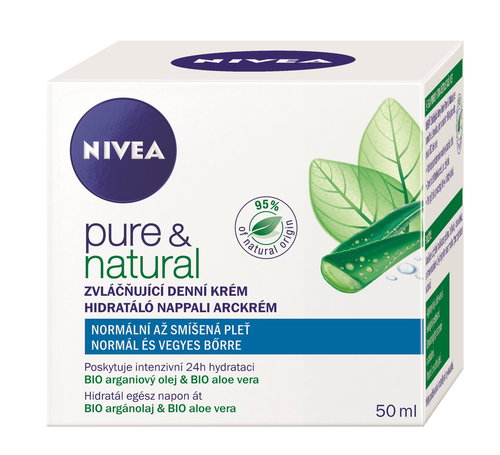 NIVEA Pure&Natural 50ml - Face Cream - Main image