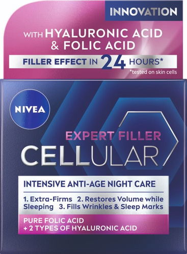 NIVEA Hyaluron Cellular Filler Anti-Age Night Cream 50 ml - Pleťový krém - Hlavní obrázek