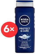 NIVEA Men Protect&Care 6x 500ml - Shower Gel