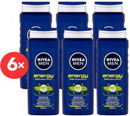 NIVEA Men Energy 6x 500ml - Shower Gel