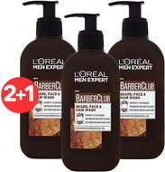 LORÉAL PARIS Men Expert Barber Club Gel 3-in-1, 3x 200ml - Cleansing Gel