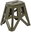 Foldable Stool TOM, Olive