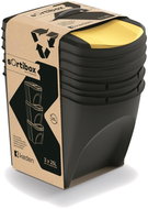 Prosperplast IKWB25S3 Set of 3 waste bins, 3 × 25 l, 392 × 293 × 335 mm, black - Rubbish Bin