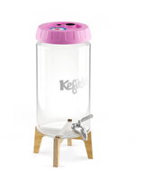 Kefirko Kombucha fermenter with stand and tap, 4 l, pink - Fermenter