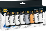 KREUL SOLO GOYA acrylic medium, 8 x 20 ml in tube - Acrylic Paints for Canvas
