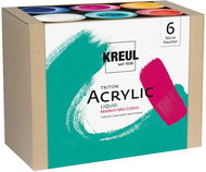 KREUL Triton modern acrylic paint set, 6 × 750 ml - Acrylic Paints for Canvas