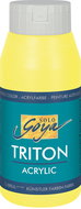KREUL TRITON SOLO GOYA, Fluorescent Yellow, 750 ml - Acrylic Paints for Canvas
