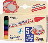 KREUL na porcelán, sada BRILLANT, 5 barev - Popisovače