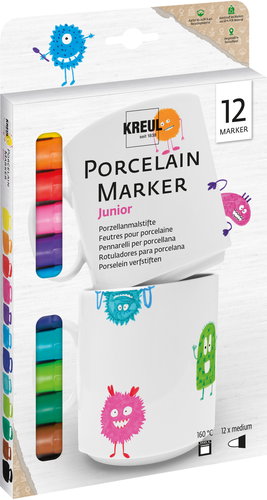 BALL for porcelain, set JUNIOR, 12 colours - Markers - Main image