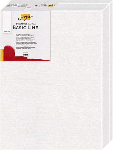 KREUL Basic Line 50 x 60 cm - set of 3 - Art Canvas - Main image
