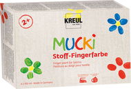 KREUL MUCKI na textil, 6 barev, 6 x 150 ml - Prstové barvy