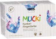KREUL MUCKI třpytivé, 6 barev, 6 x 150 ml - Prstové barvy
