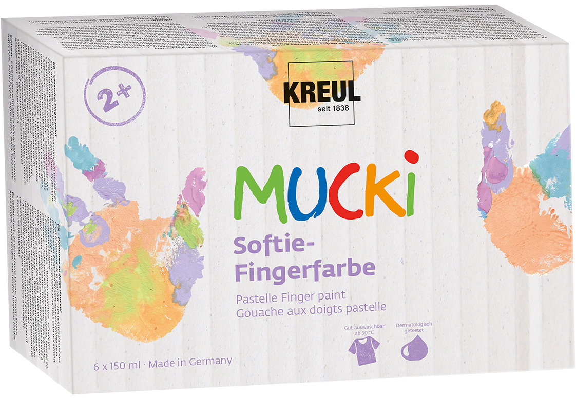 KREUL MUCKI SOFTIE, 6 szín, 6 x 150 ml