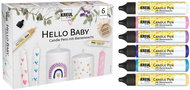 KREUL CANDLE PEN HELLO BABY wax pens for painting candles, 6 pcs - Creative Kit