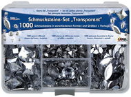 KREUL rhinestones transparent - set of 1000 pcs - Craft for Kids