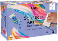 KREUL Squeegee Art colours for children, 7 x 20 ml, with squeegee - Art Supplies