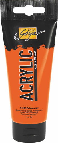 KREUL TRITON SOLO GOYA Genuine Orange, 100 ml - Acrylic Paints for Canvas - Main image