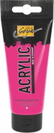 KREUL TRITON SOLO GOYA Fluorescent Pink, 100 ml - Acrylic Paints for Canvas