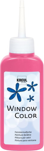 KREUL Window Color, Fluorescent Pink, 80 ml - Glass Paints - Main image