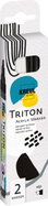 KREUL TRITON edge, 1 - 4 mm, bílý a černý - Markers