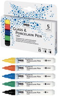 KREUL for Glass & Porcelain CLEAR, 2–4mm, Set of 5 Transparent Colours - Markers