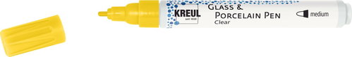 KREUL na sklo a porcelán CLEAR, 2 - 4 mm, transparentní žlutý - Marker - Main image