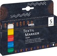 KREUL Javana Texi Max OPAK na textil 2-4 mm, 5 barev - Felt Tip Pens