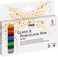 KREUL GLITTER na porcelán a sklo, 5 barev - Marker